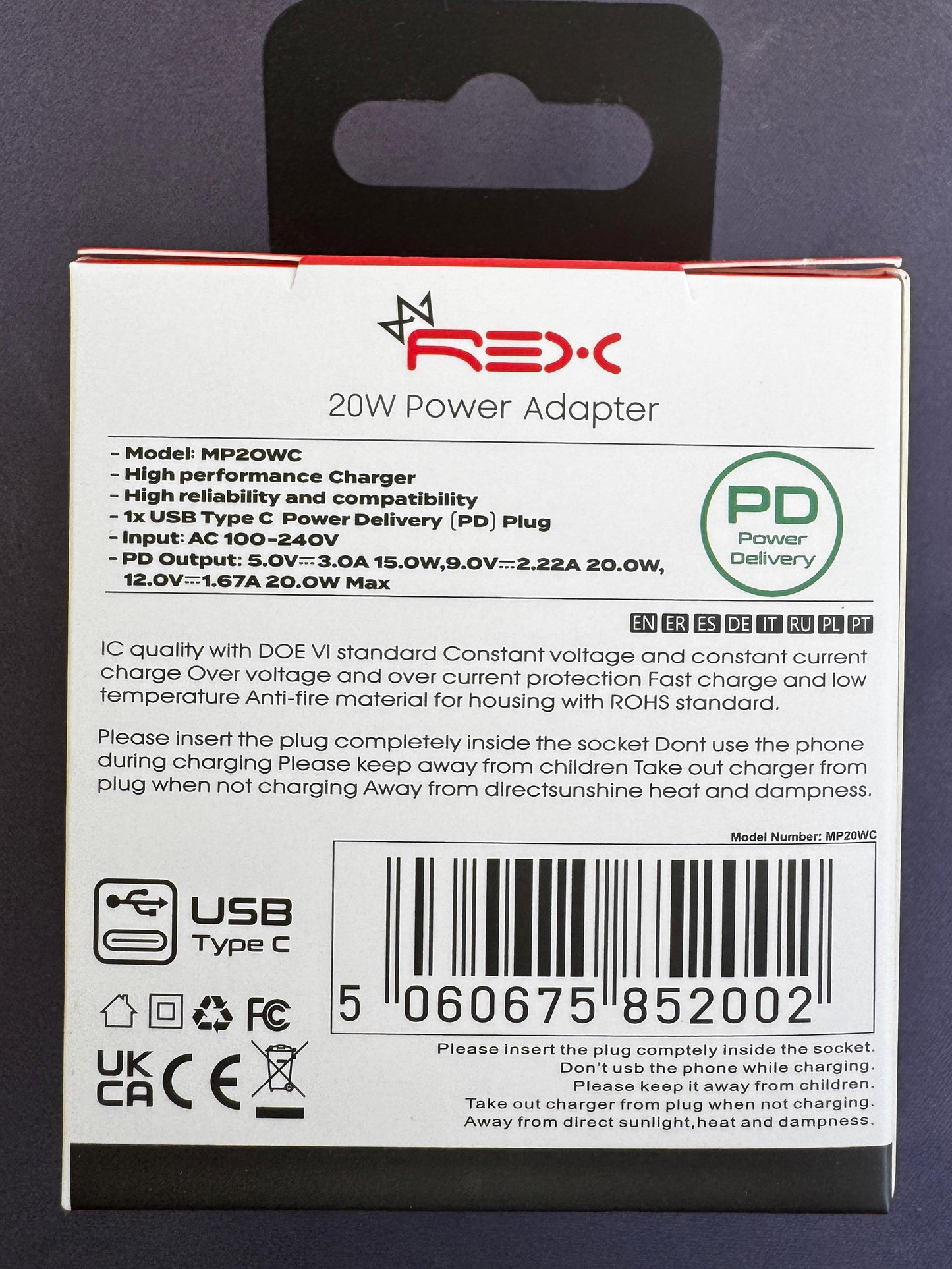 20W Type- C Power Adapter
