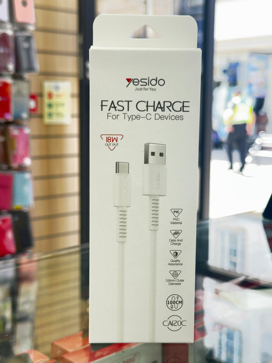 Fast Charge Usb to Type-C Data Cable