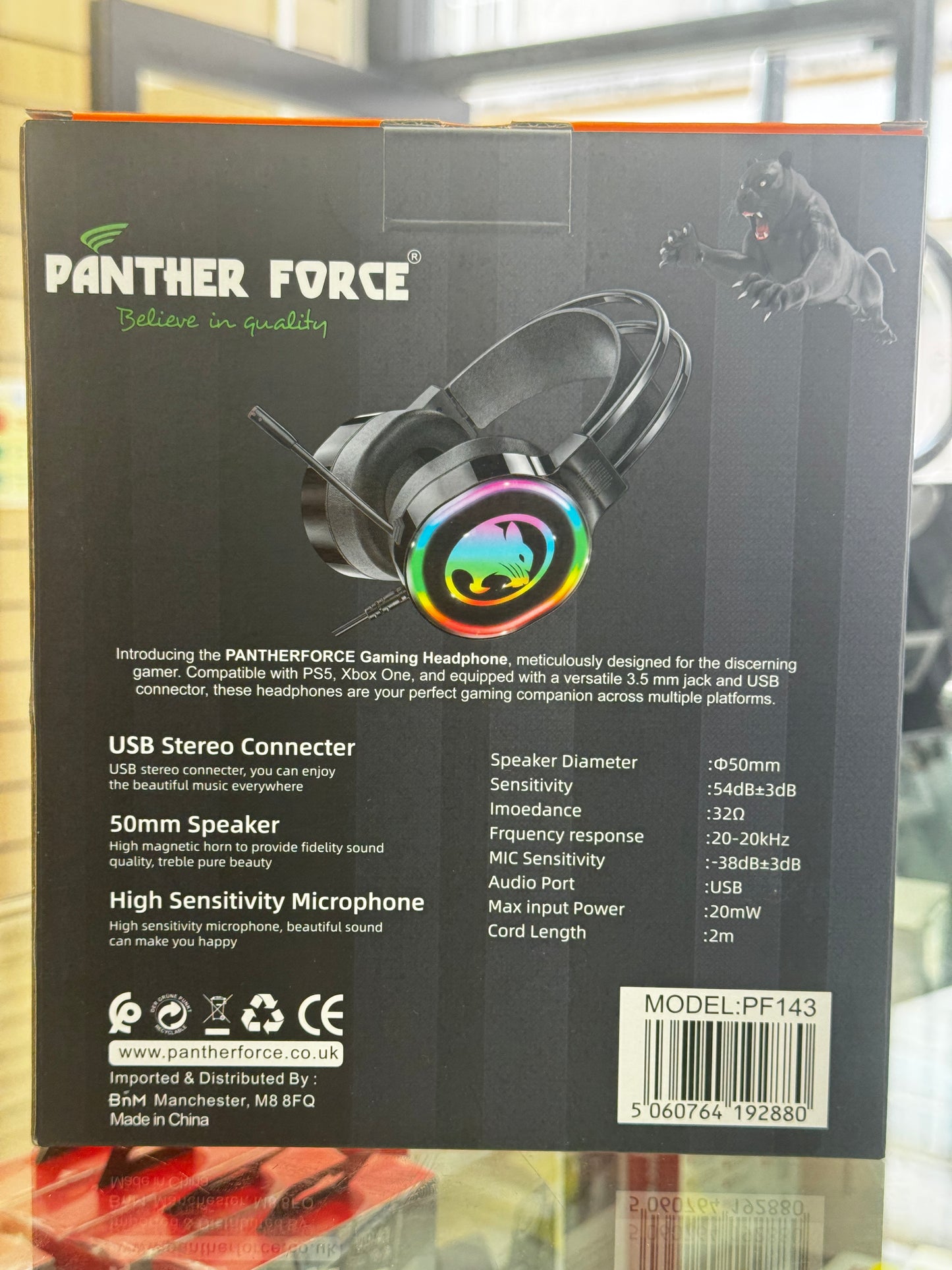 Gaming Headset With Microphone & USB Connector.